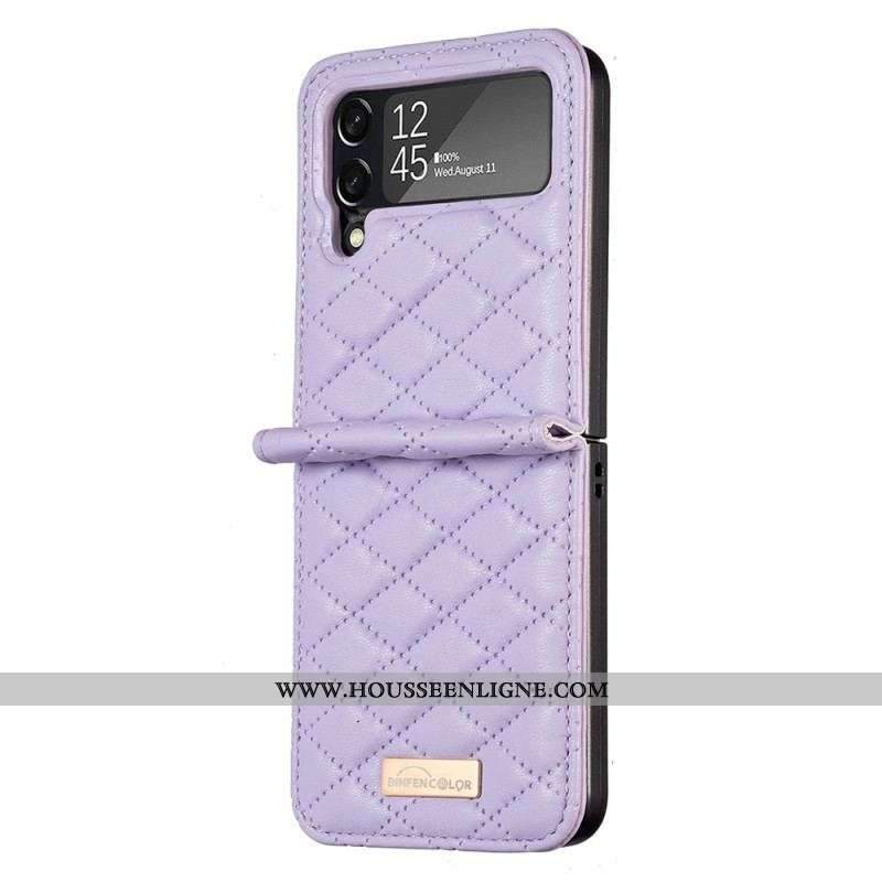 Coque Samsung Galaxy Z Flip 4 Matelassée Binfen Color