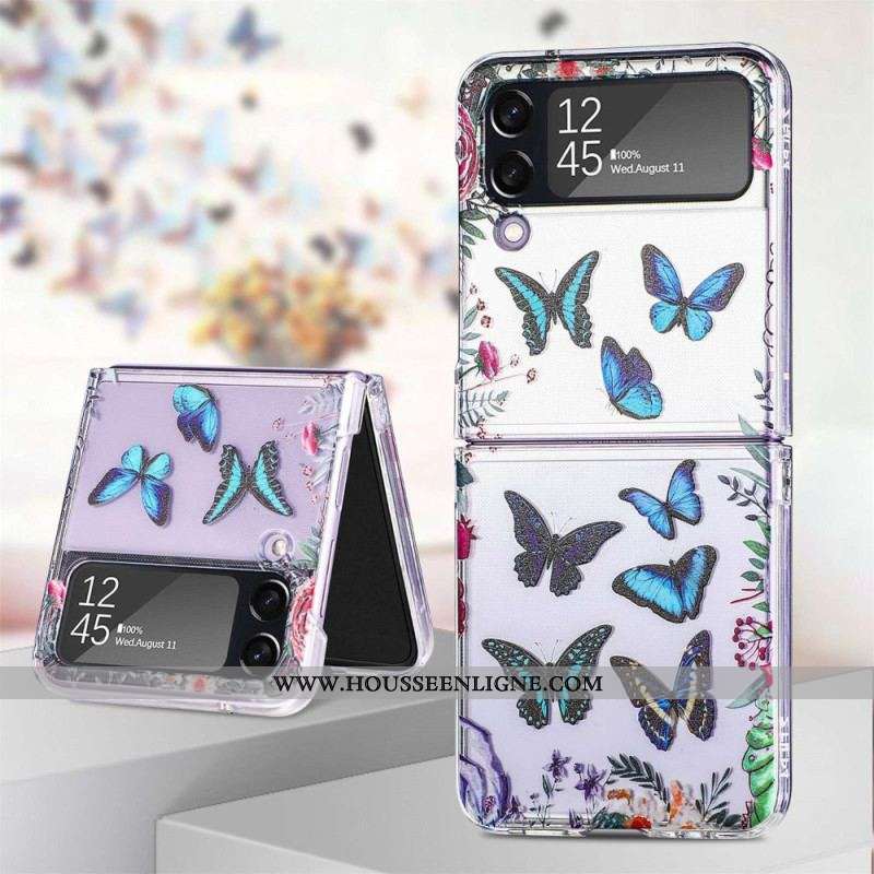 Coque Samsung Galaxy Z Flip 4 Multiples Papillons