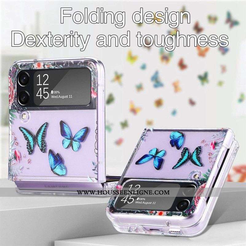 Coque Samsung Galaxy Z Flip 4 Multiples Papillons