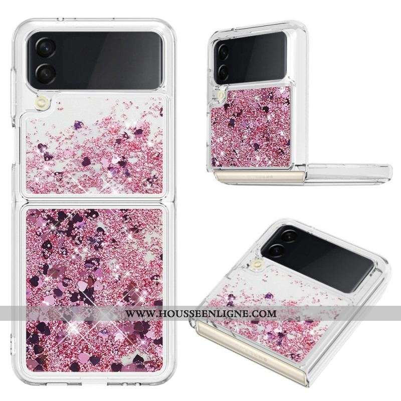 Coque Samsung Galaxy Z Flip 4 Paillettes Colorées