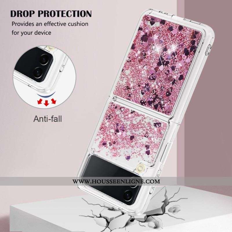 Coque Samsung Galaxy Z Flip 4 Paillettes Colorées