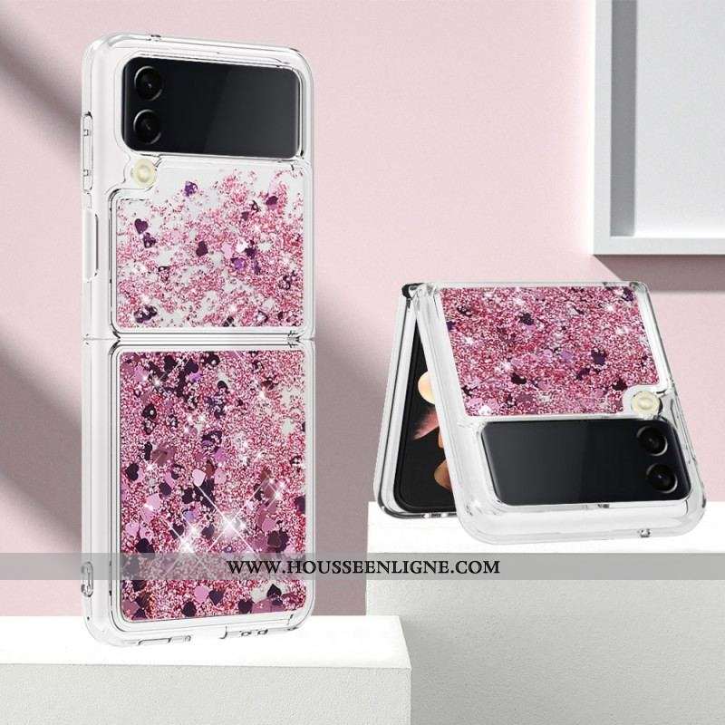 Coque Samsung Galaxy Z Flip 4 Paillettes Colorées