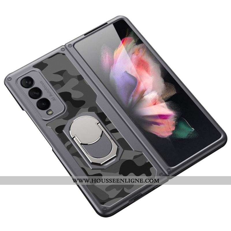 Coque Samsung Galaxy Z Fold 3 5G Camouflage Anneau-Support GKK