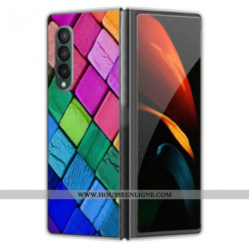 Coque Samsung Galaxy Z Fold 3 5G Cubes Colorés