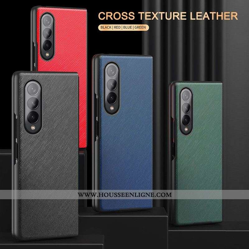 Coque Samsung Galaxy Z Fold 3 5G Cuir Texturé