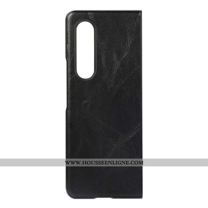 Coque Samsung Galaxy Z Fold 3 5G Simili Cuir Premium