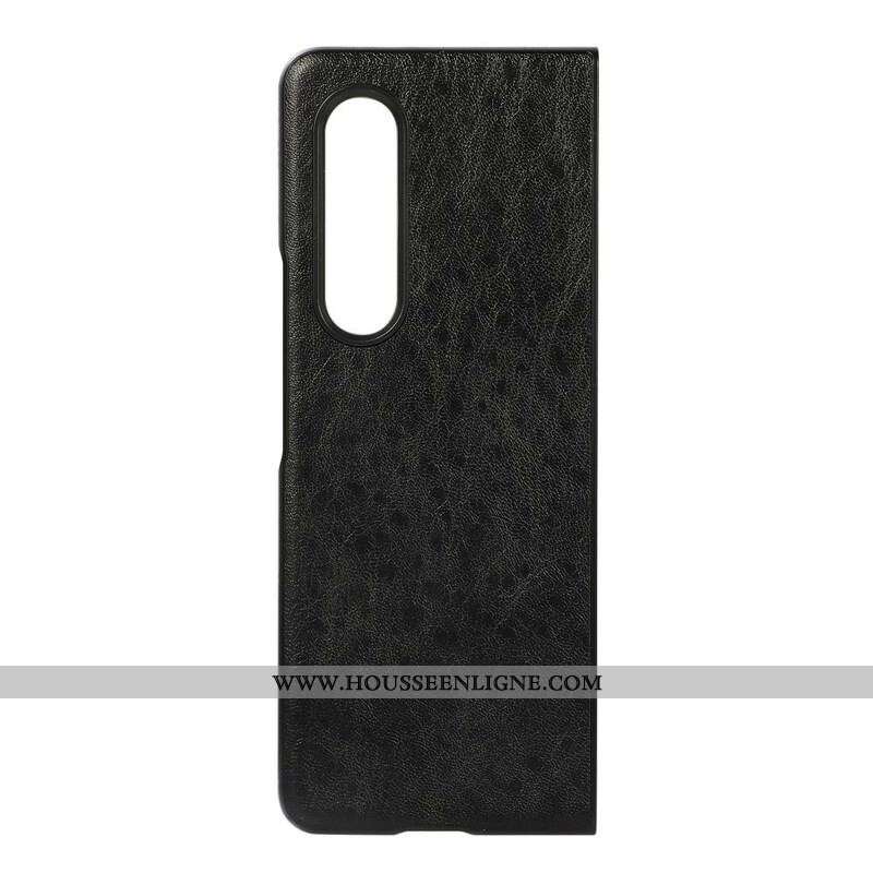 Coque Samsung Galaxy Z Fold 3 5G Simili Cuir Texturé