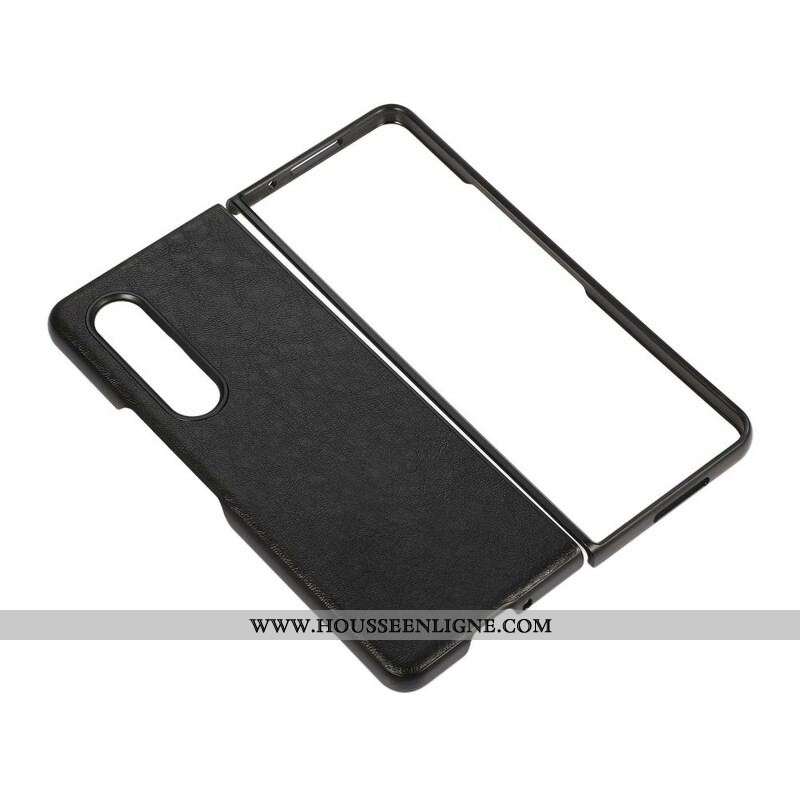 Coque Samsung Galaxy Z Fold 3 5G Simili Cuir Texturé