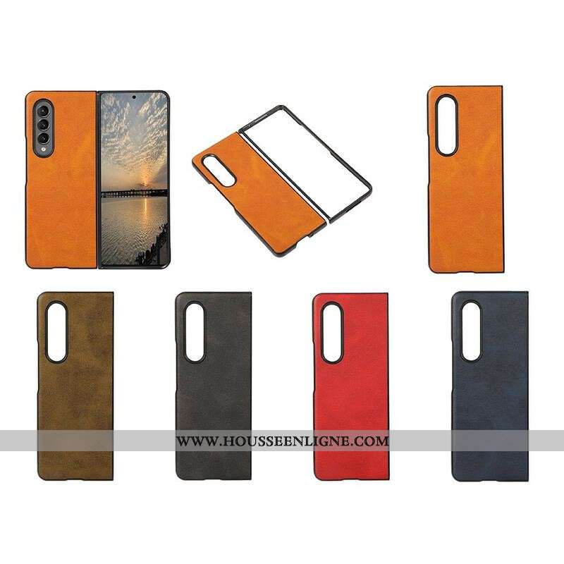 Coque Samsung Galaxy Z Fold 3 5G Simili Cuir