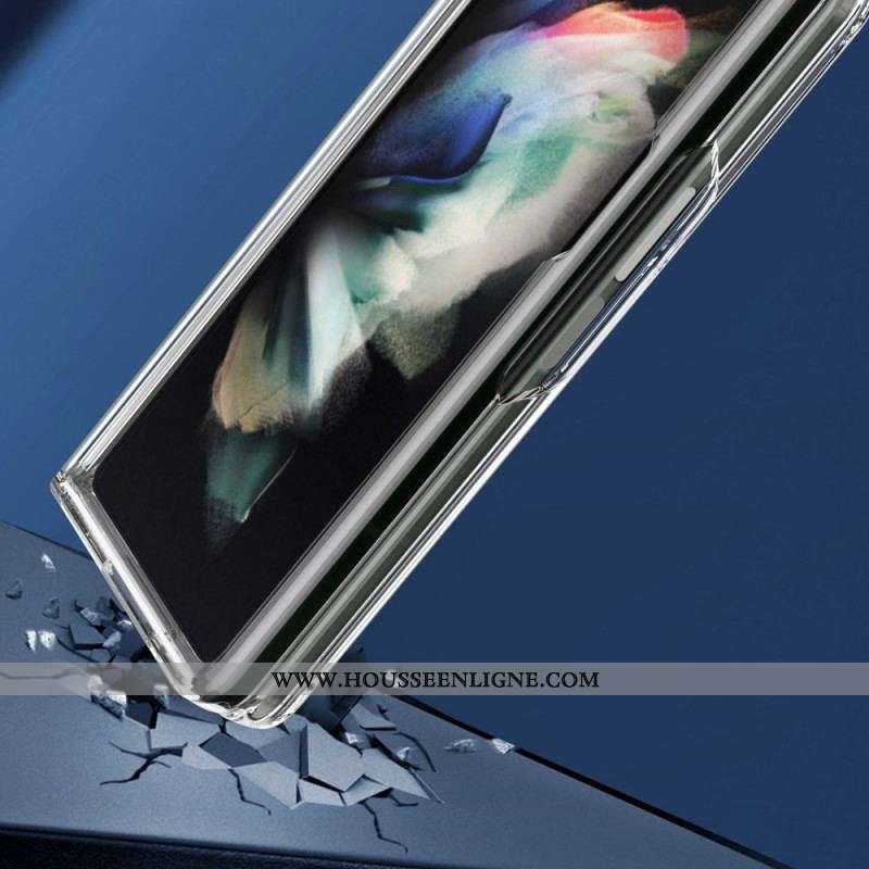 Coque Samsung Galaxy Z Fold 3 5G Transparente Rebords Colorés