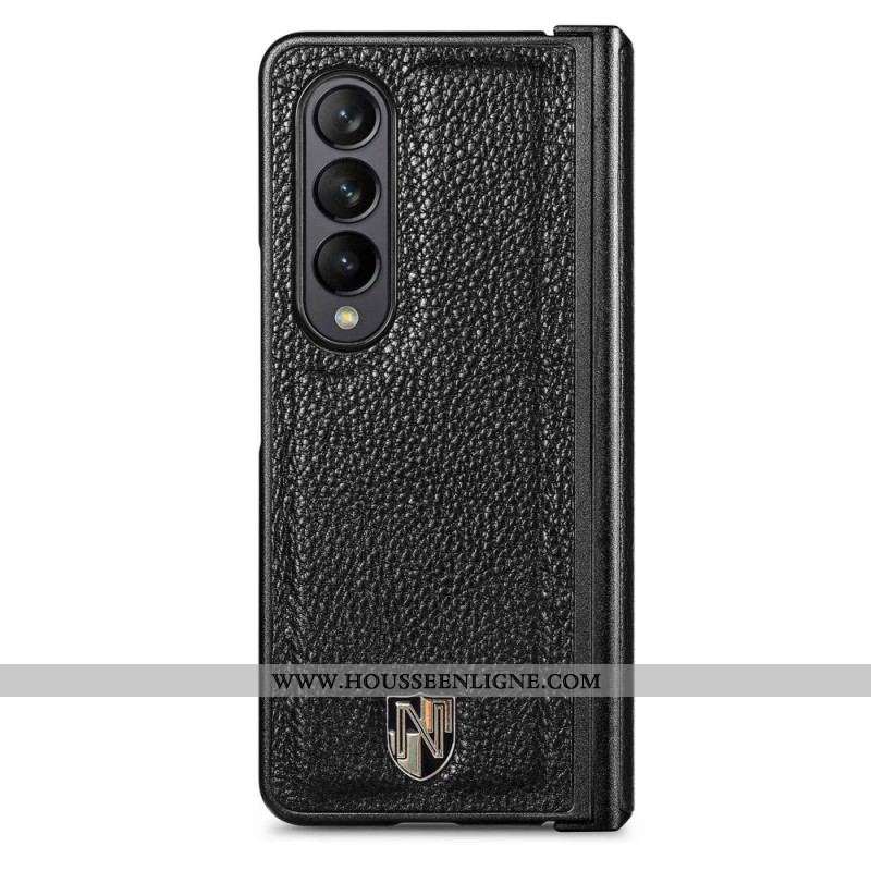 Coque Samsung Galaxy Z Fold 4 CASENEO Cuir Écusson