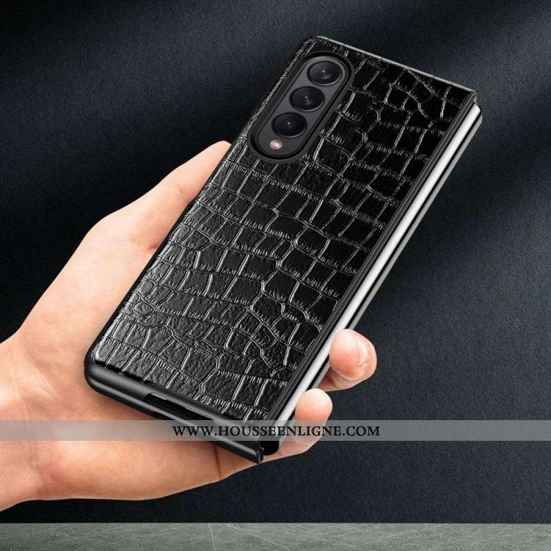 Coque Samsung Galaxy Z Fold 4 Classic Croco