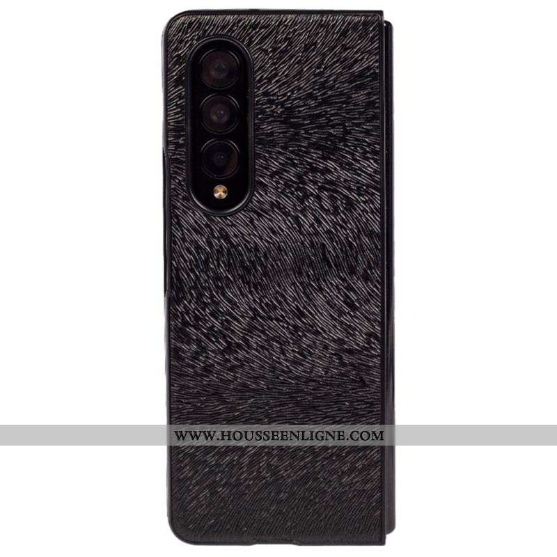 Coque Samsung Galaxy Z Fold 4 Relief Fourrure