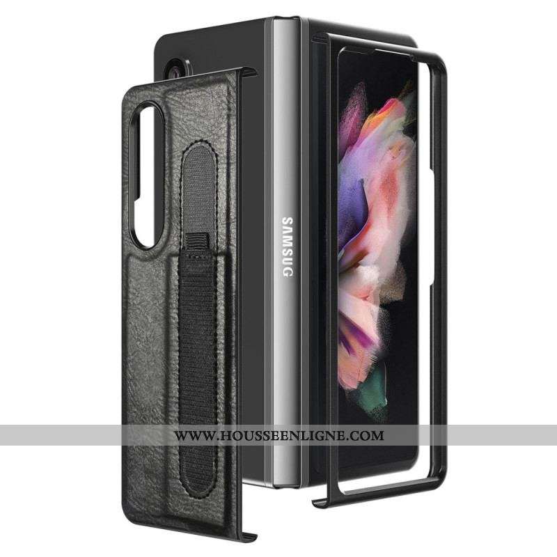 Coque Samsung Galaxy Z Fold 4 Simili Cuir Stylet