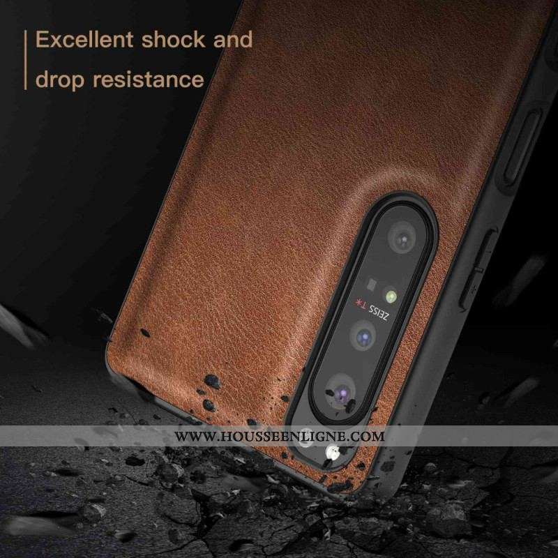 Coque Sony Xperia 1 IV Simili Cuir