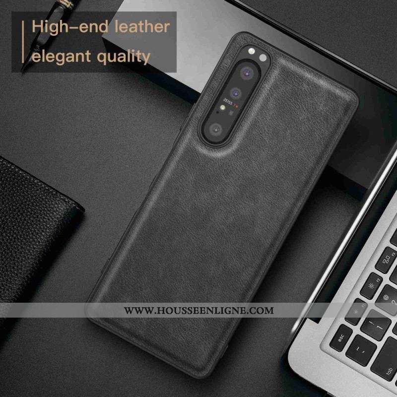 Coque Sony Xperia 1 IV Simili Cuir