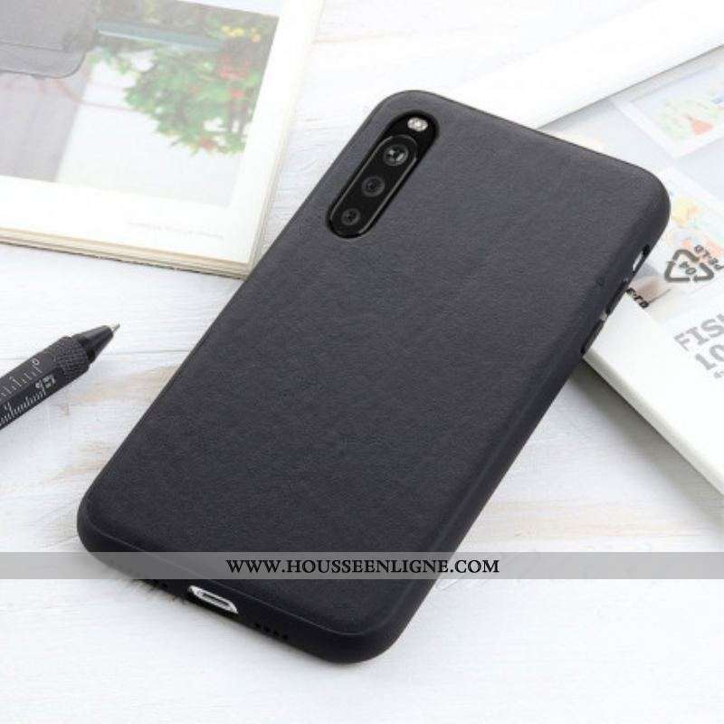 Coque Sony Xperia 10 III Véritable Cuir Business