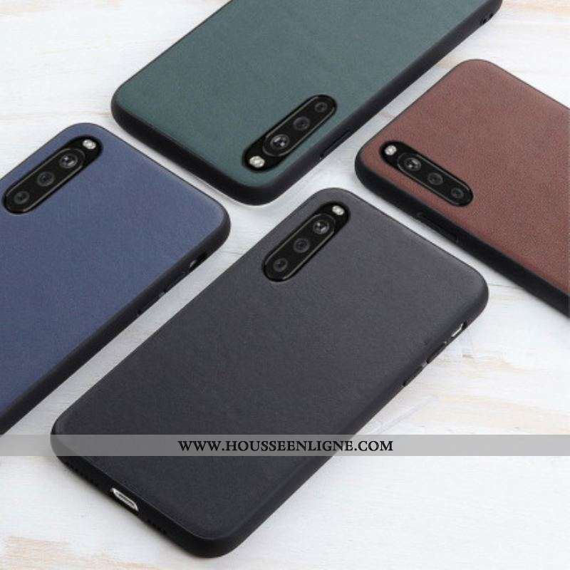 Coque Sony Xperia 10 III Véritable Cuir Business