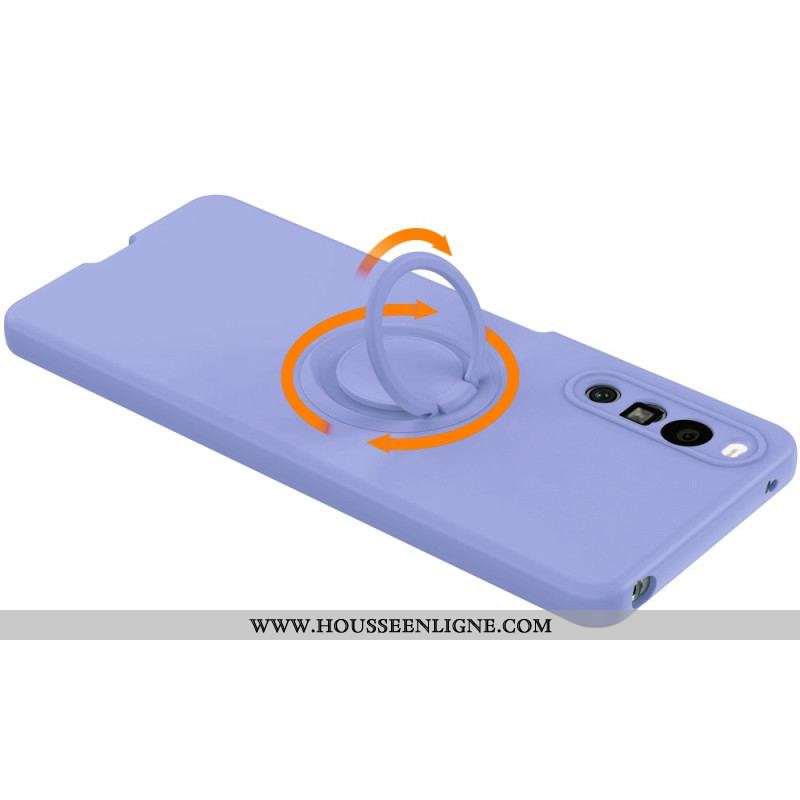 Coque Sony Xperia 10 IV Unie Anneau-Support