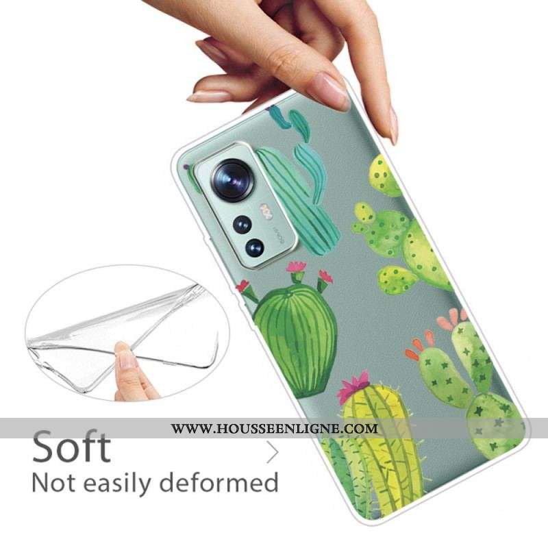 Coque  Xiaomi 12 / 12X  Cactus Aquarelle