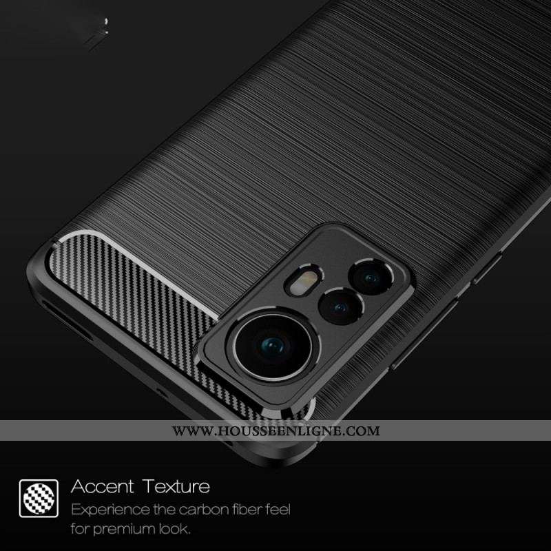 Coque  Xiaomi 12 / 12X Fibre Carbone Brossée