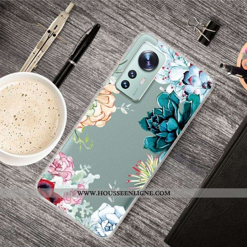 Coque  Xiaomi 12 / 12X  Fleurs Aquarelle