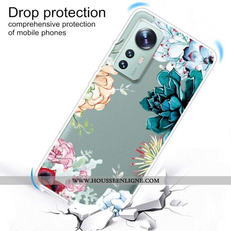 Coque  Xiaomi 12 / 12X  Fleurs Aquarelle