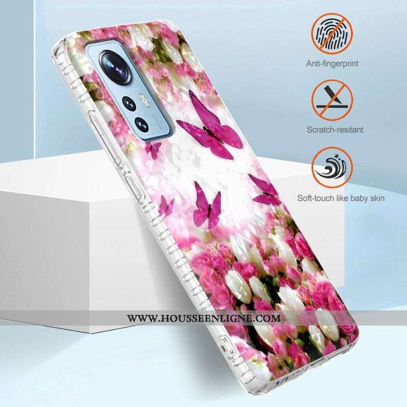 Coque Xiaomi 12 / 12X Papillons Stylés