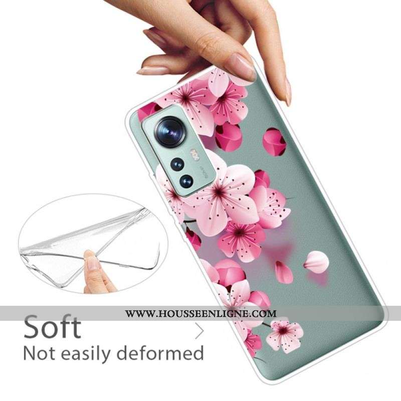 Coque  Xiaomi 12 / 12X  Petites Fleurs Roses