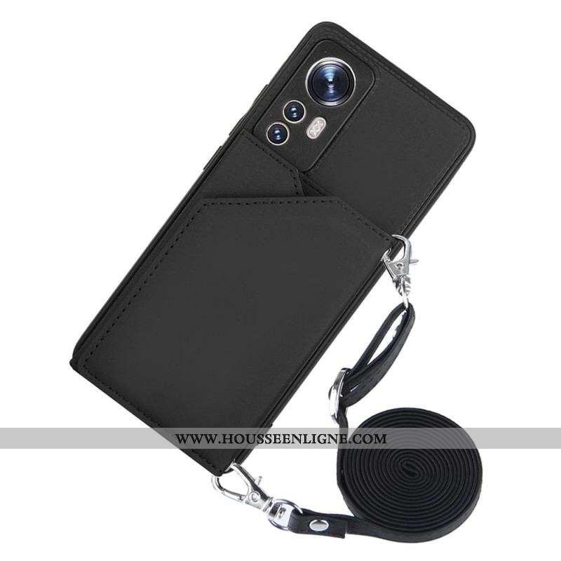 Coque Xiaomi 12 / 12X Porte-cartes et Bandoulière