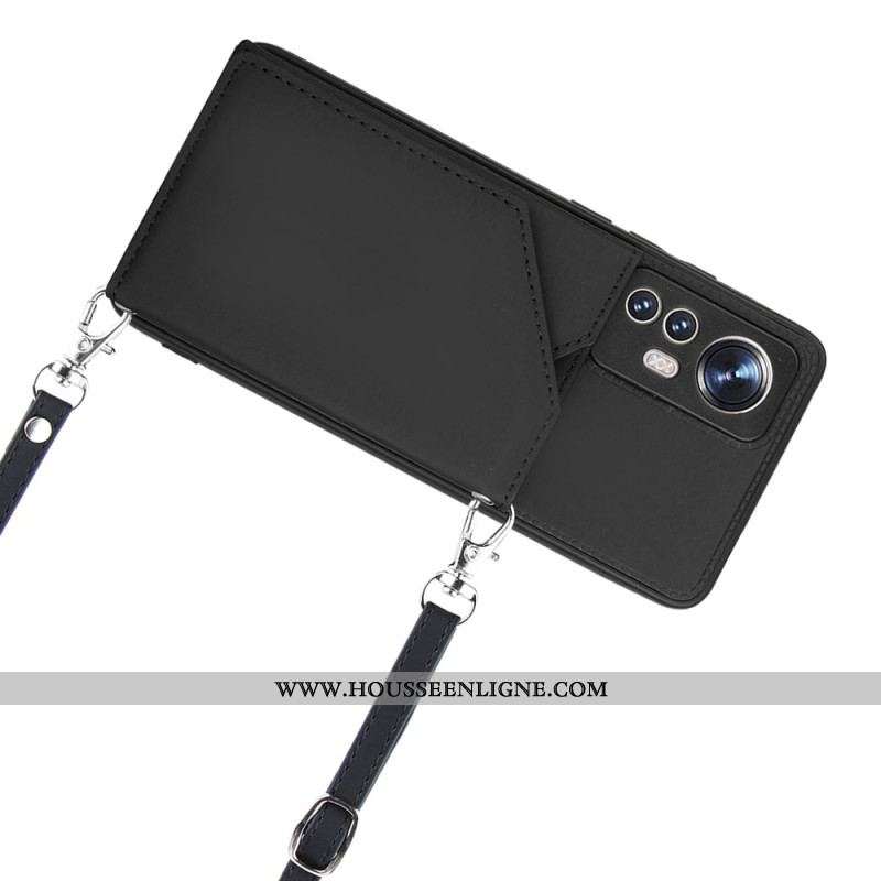 Coque Xiaomi 12 / 12X Porte-cartes et Bandoulière