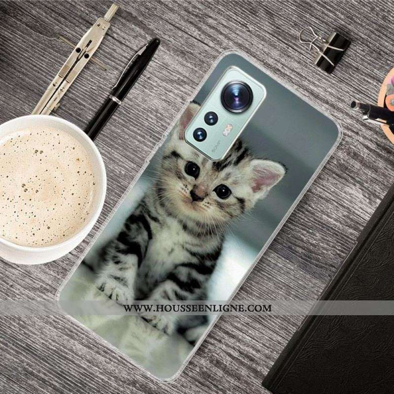 Coque  Xiaomi 12 / 12X  Silicone Chaton