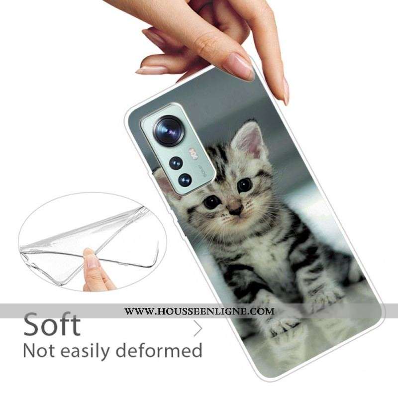 Coque  Xiaomi 12 / 12X  Silicone Chaton