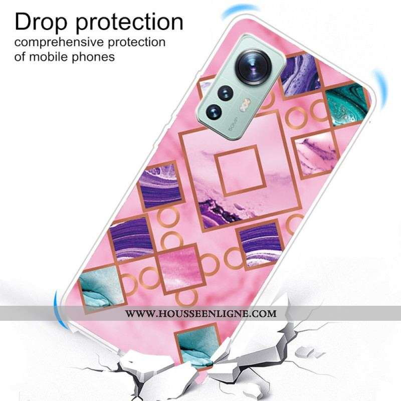 Coque  Xiaomi 12 / 12X  Silicone Marbre Design