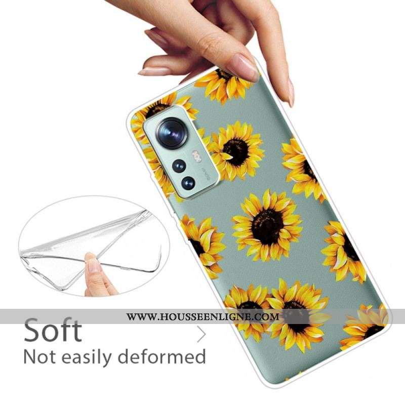 Coque  Xiaomi 12 / 12X  Silicone Tournesols