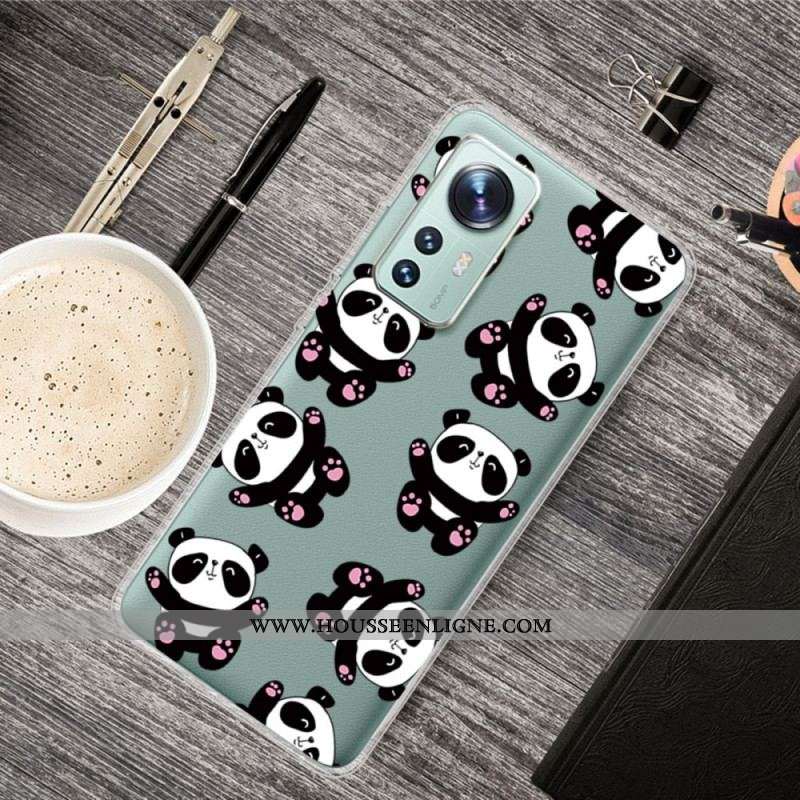 Coque  Xiaomi 12 / 12X  Top Pandas Fun