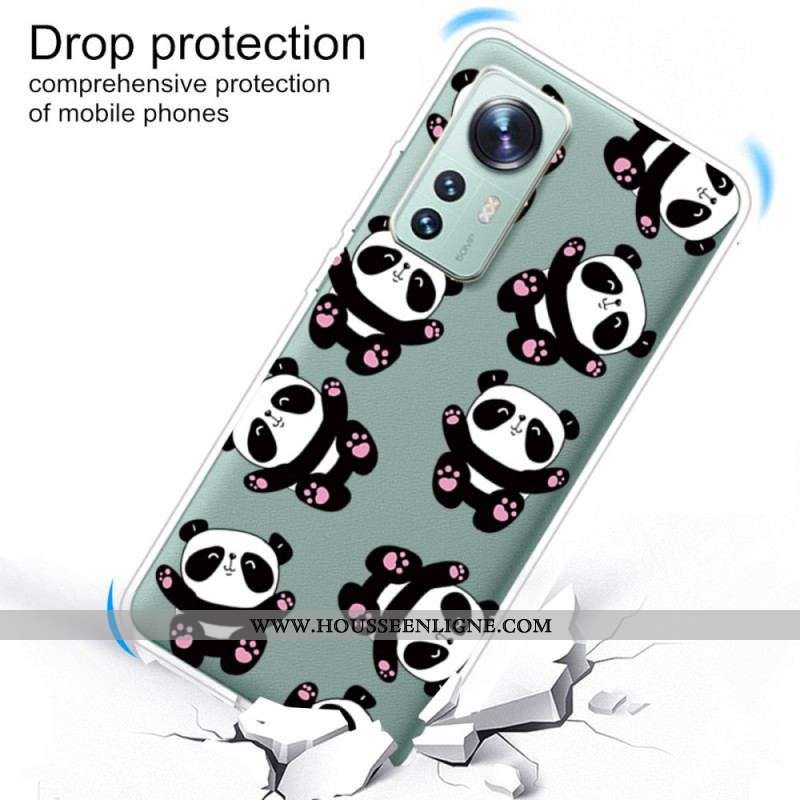 Coque  Xiaomi 12 / 12X  Top Pandas Fun