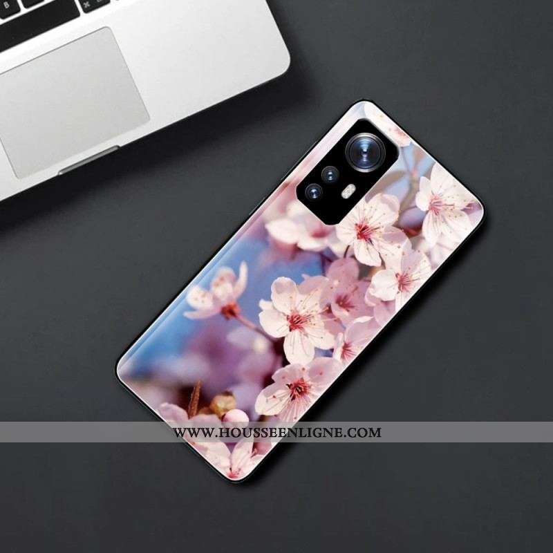 Coque  Xiaomi 12 / 12X  Verre Trempé Fleurs Réalistes