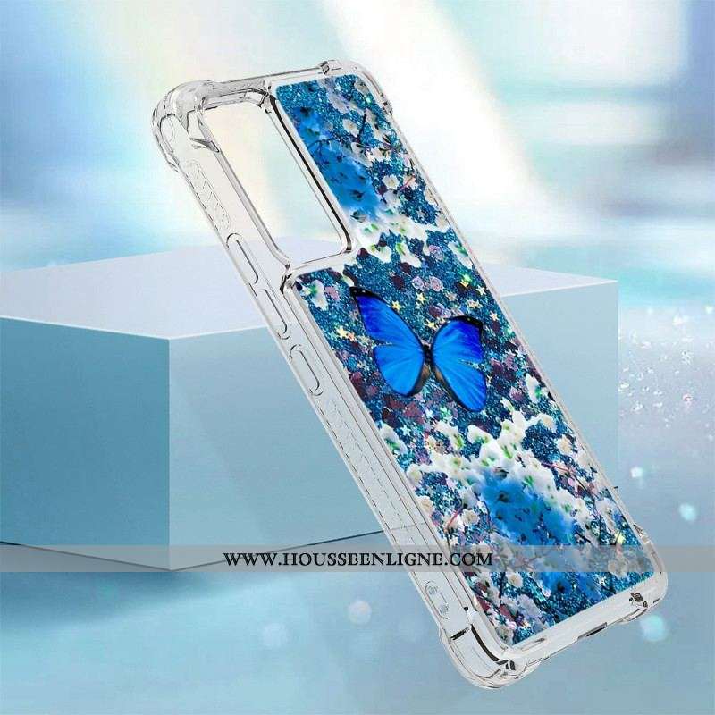 Coque Xiaomi 12 Lite Paillettes Papillons