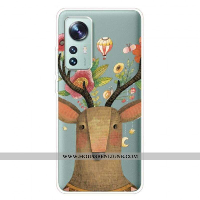 Coque Xiaomi 12 Pro Silicone Cerf Tribal