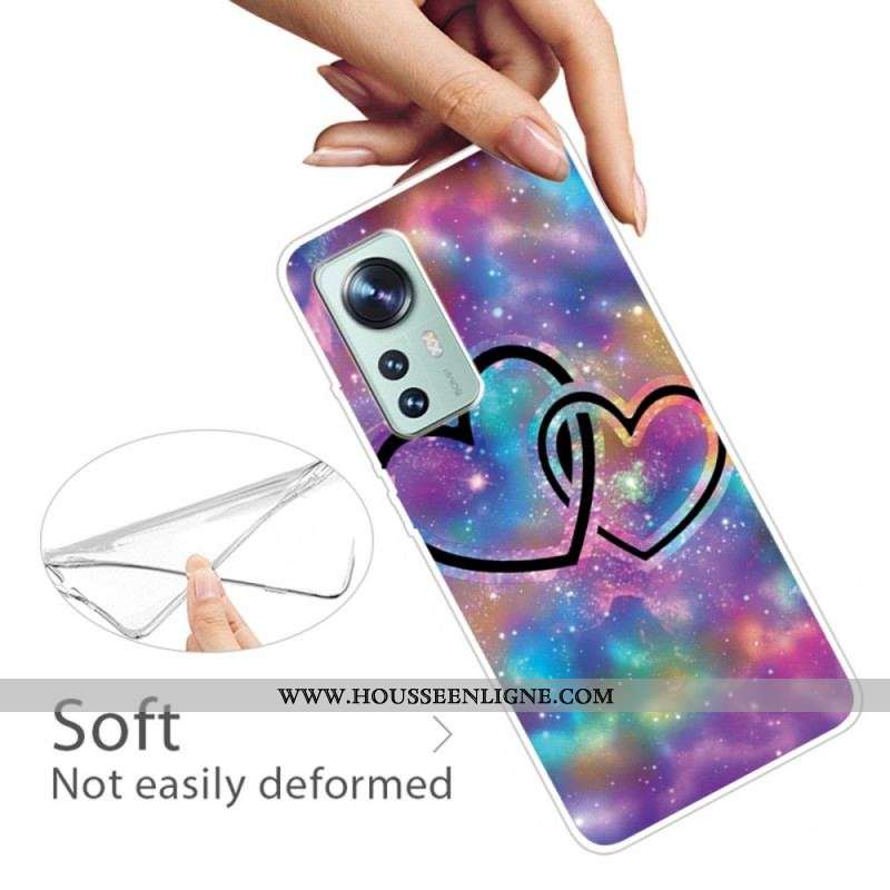 Coque Xiaomi 12 Pro Silicone Coeurs