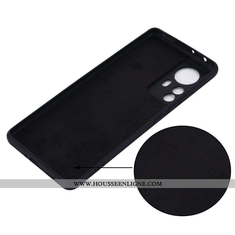 Coque Xiaomi 12 Pro Silicone Liquide Avec Lanière