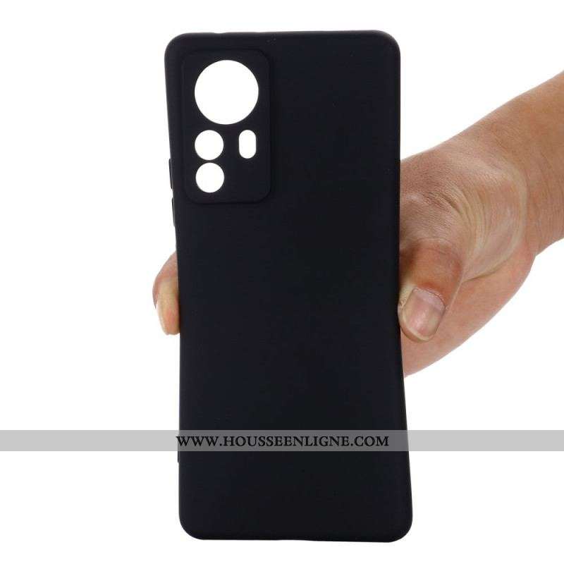 Coque Xiaomi 12 Pro Silicone Liquide Avec Lanière