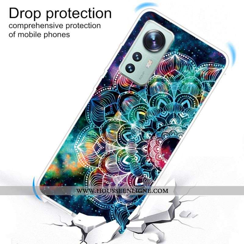 Coque Xiaomi 12 Pro Silicone Mandala Design