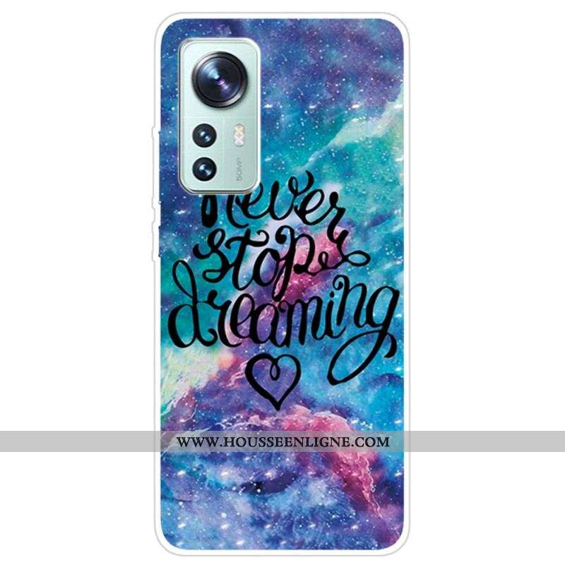 Coque Xiaomi 12 Pro Silicone Never Stop Dreaming