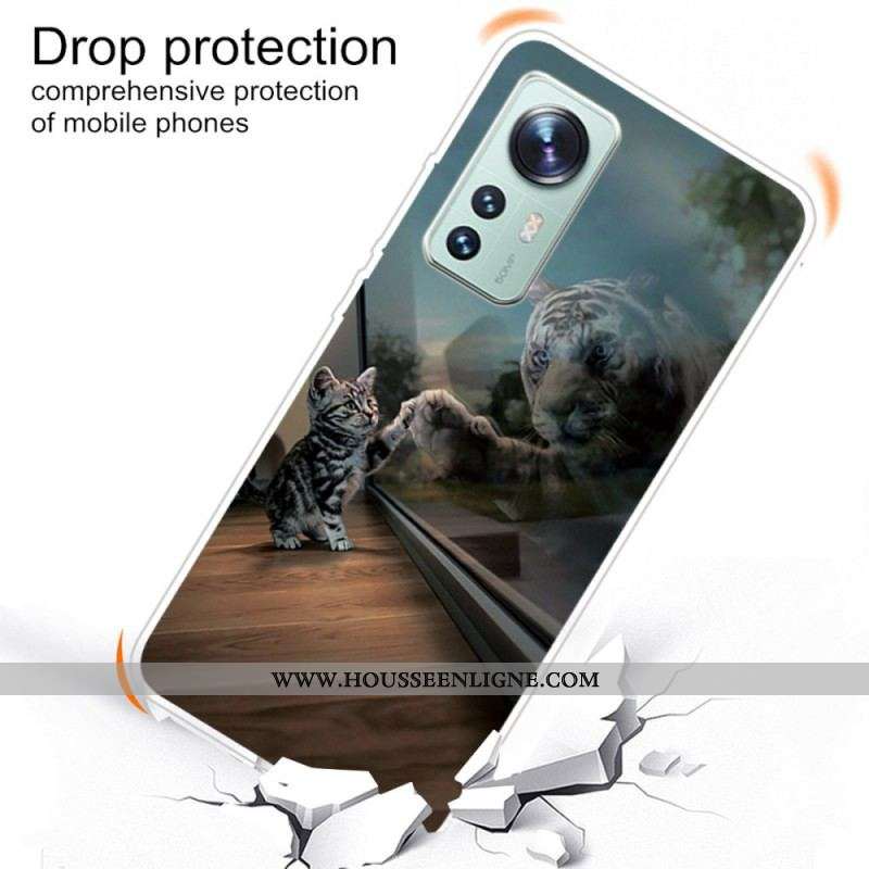 Coque Xiaomi 12 Pro Silicone Rêve de Chaton