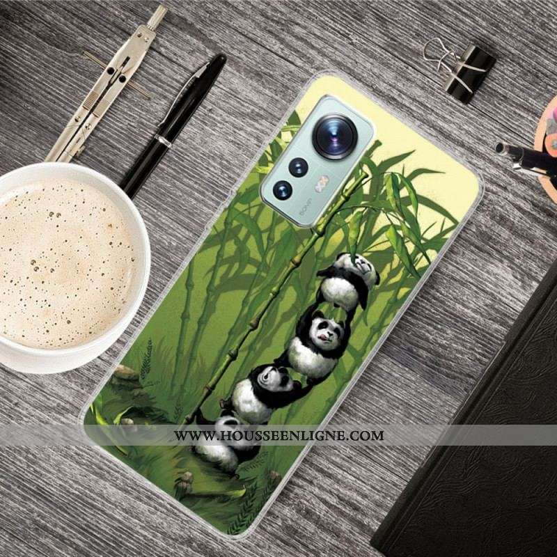 Coque Xiaomi 12 Pro Silicone Tas de Pandas