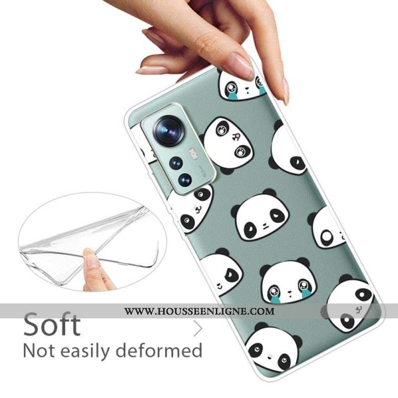 Coque Xiaomi 12 Pro Têtes de Pandas