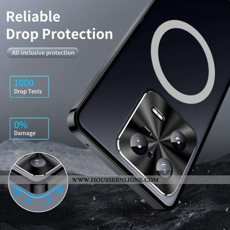 Coque Xiaomi 13 Pro Compatible MagSafe Rebords Métal