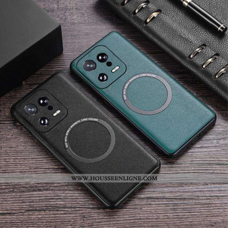 Coque Xiaomi 13 Pro Compatible MagSafe Style Cuir